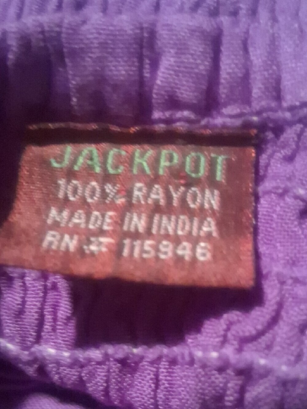 NWT Jackpot Purple Button Front Mini Dress One Size Boho Rayon - Picture 5 of 9